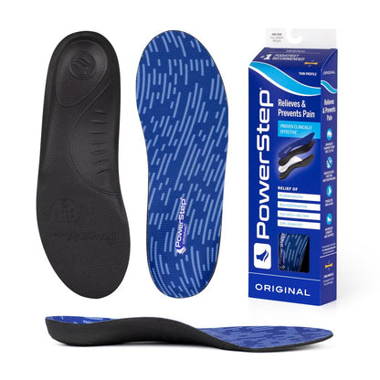 PowerStep Original Insoles | Arch Pain Relief Orthotic for Tight Shoes