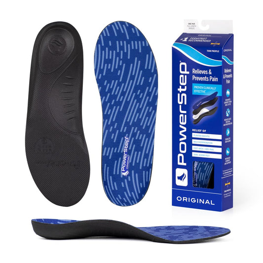 PowerStep Original Insoles | Arch Pain Relief Orthotic for Tight Shoes