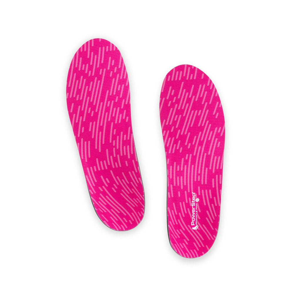 PowerStep Pink Insoles | Arch Pain Relief Orthotic for Women's Shoes