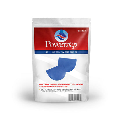 PowerStep 2 Degree Heel Wedges | Insole Accessory for Overpronation or Supination