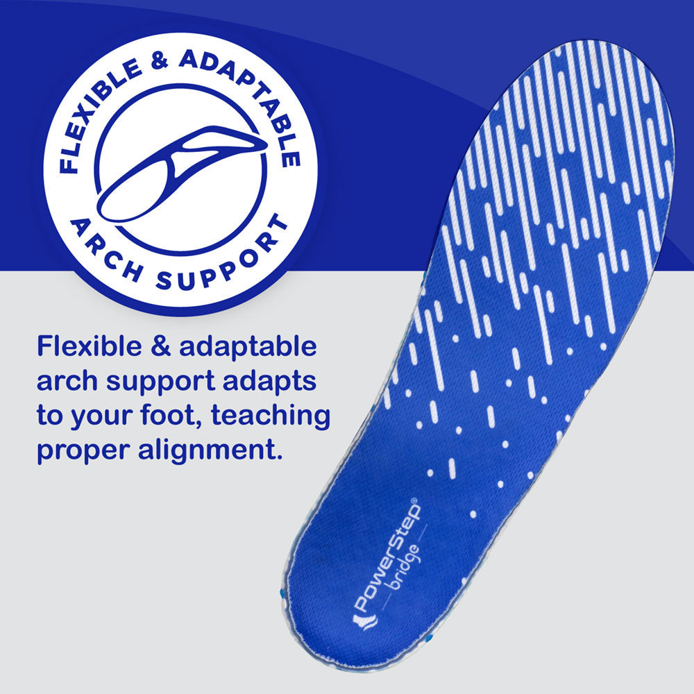 PowerStep bridge | Adaptable Arch Supporting Insoles with Energize Foam