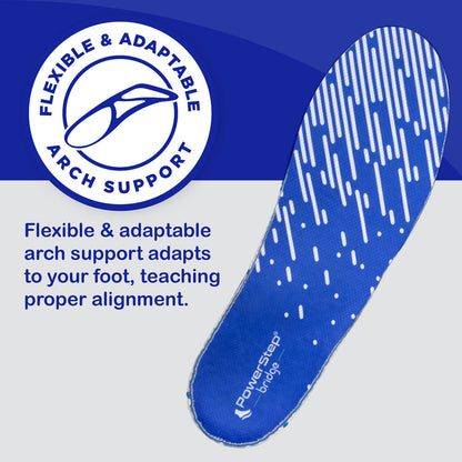 PowerStep bridge | Adaptable Arch Supporting Insoles with Energize Foam