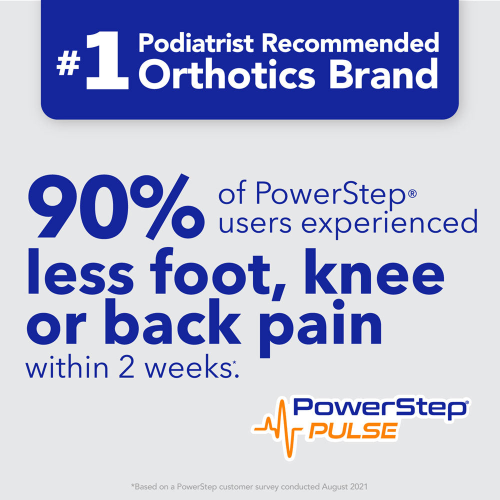 PowerStep PULSE Performance Insoles | Running Shoe Pain Relief Orthotic