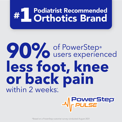 PowerStep PULSE Performance Insoles | Running Shoe Pain Relief Orthotic