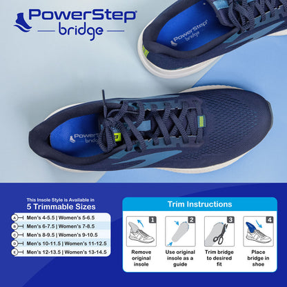 PowerStep bridge | Adaptable Arch Supporting Insoles with Energize Foam
