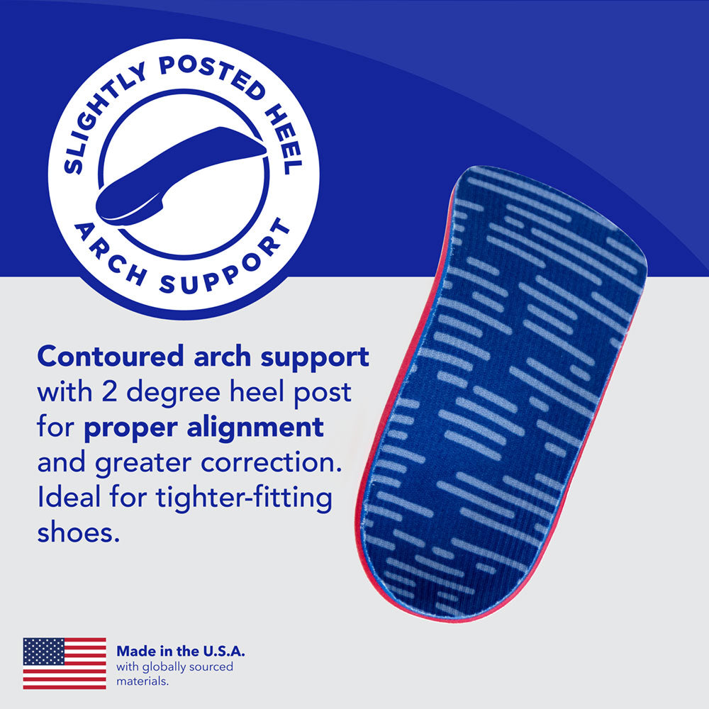 PowerStep Pinnacle Junior 3/4 Insoles | Children's Pain Relief Shoe Insert