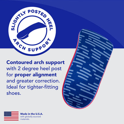 PowerStep Pinnacle Junior 3/4 Insoles | Children's Pain Relief Shoe Insert