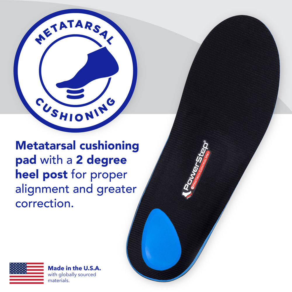 ProTech® Control Met | Max Stability, Ball of Foot Pain Relief Orthotic, Metatarsalgia