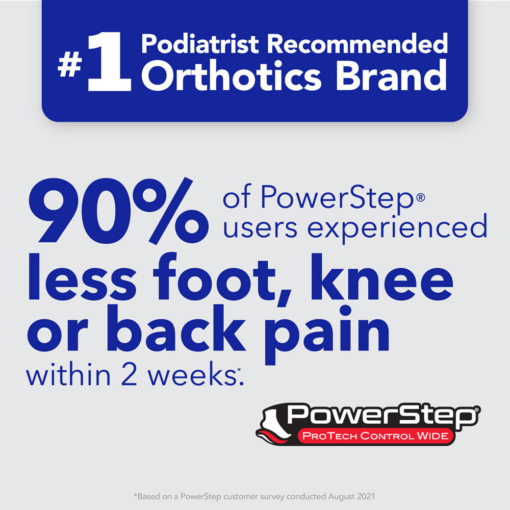ProTech® Control Wide | Wide Feet Arch Support Orthotic, Extra Wide, Max Stability